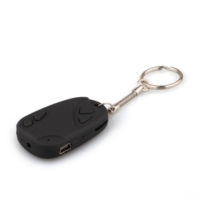 Black Car Key Chain Spy Camera Mini DV Camcorder Supporting up to 16G External TF Card/Hidden Camera